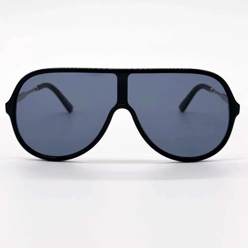 NEW GUCCI GG0199S 001 SUNGLASSES MEN BLACK/GRAY EYEWEAR